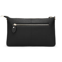 Load image into Gallery viewer, Clutch Wristlet Handbag Genuine Leather Shoulder Bag w cross pattern RFID Blocking 0590