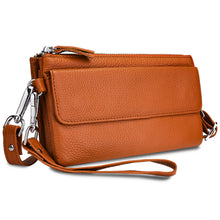 Load image into Gallery viewer, Genuine Leather Handbag Wristlet Clutch 0774