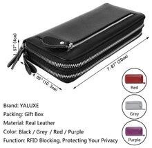 Load image into Gallery viewer, Genuine Leather Wallet Card Case for Women 0837