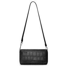 Load image into Gallery viewer, Genuine Leather Crocodile Effect Clutch Wallet Phone Purse Wristlet Handbags 1062