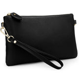 Genuine Leather Clutch Handbag Wristlet 1106