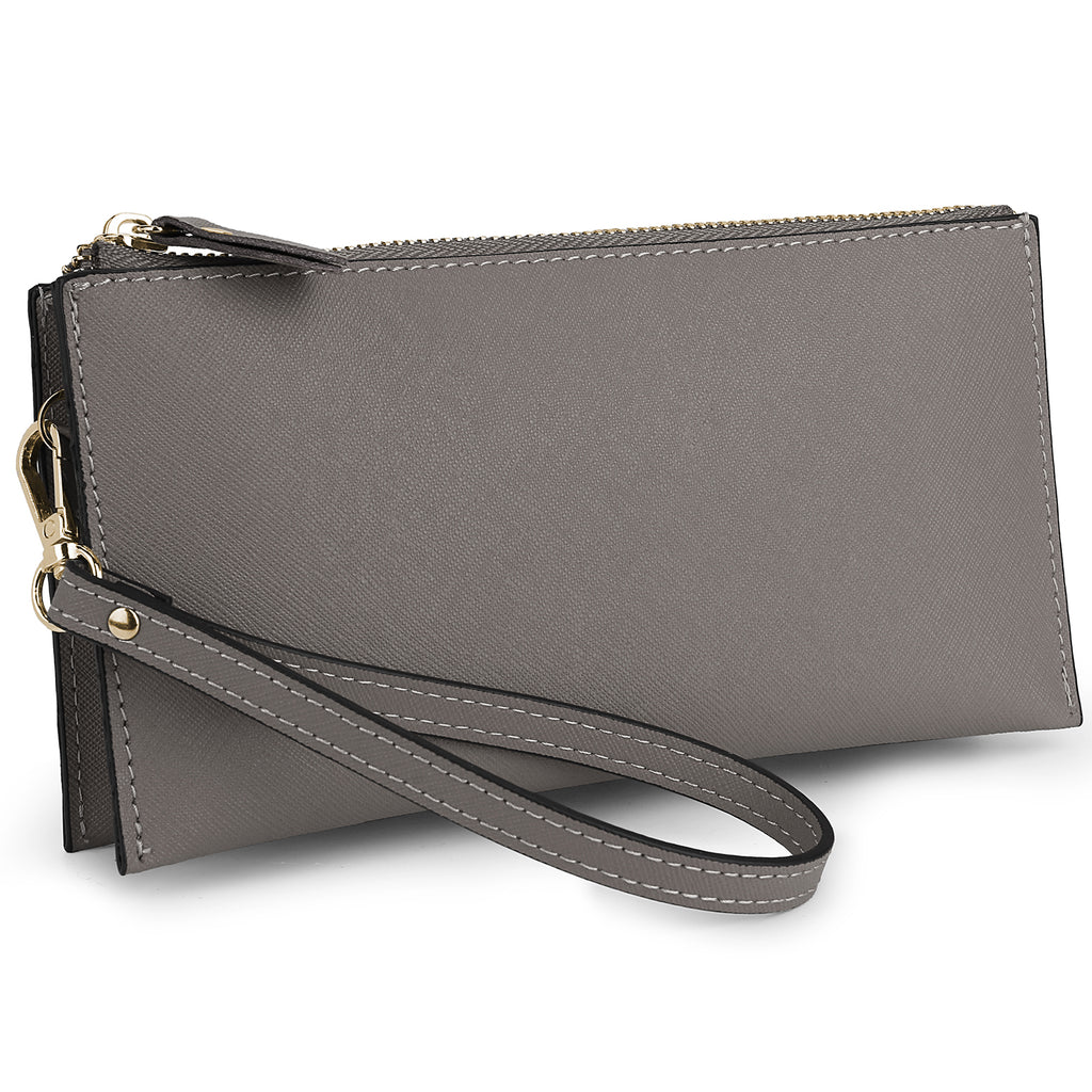 Genuine Leather Handbag Wristlet Clutch Bag 1110